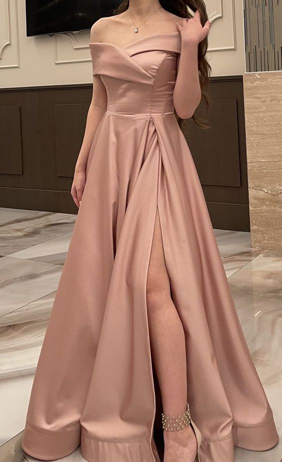 Off The Shoulder Satin Long Prom Dress,Simple Graduation Dress Y1936 Simplepromdress Off The Shoulder Satin Long Prom Dress,Simple Graduation Dress Y1936 Simplepromdress