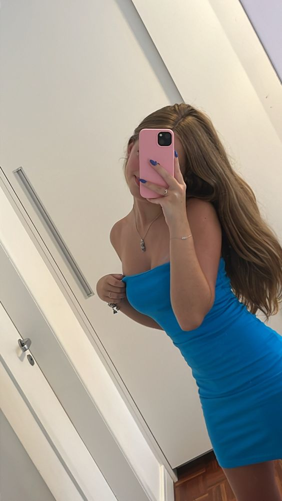 Cute Strapless Blue Homecoming Dress,Blue Bodycon Dress Y1996 Simplepromdress Cute Strapless Blue Homecoming Dress,Blue Bodycon Dress Y1996 Simplepromdress