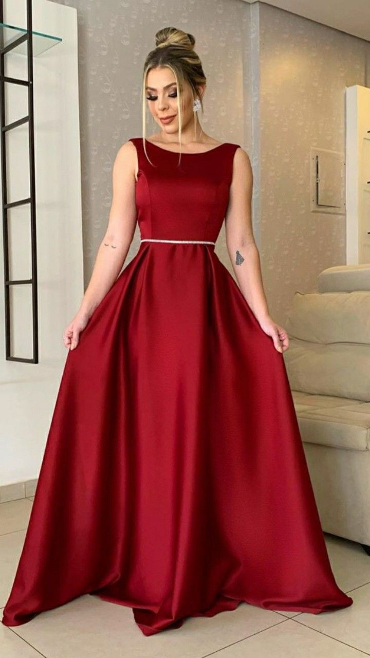Burgundy evening cheap dresses for weddings