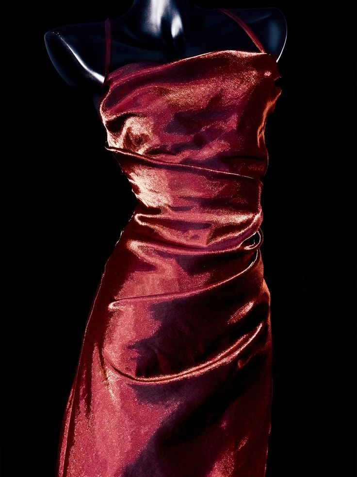 Simple Red Satin Asymmetrical Flounce Hem Party Dress Evening Dress Y8784