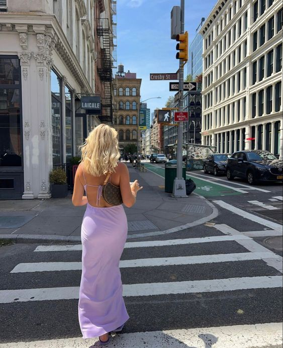 Charming Backless Purple Party Prom Dress Evening Gown Y7479