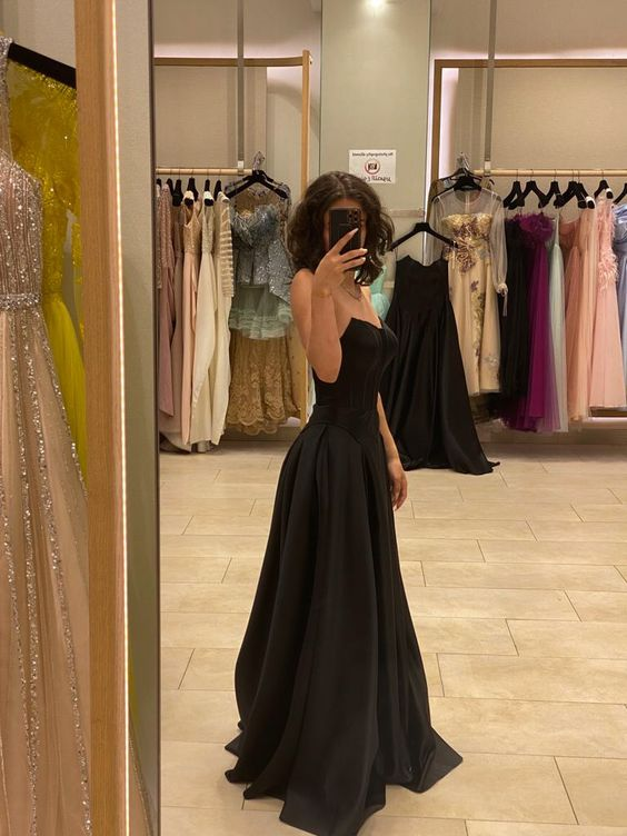 Black A-line Prom Dress,Black Senior Prom Gown Y6130 Simplepromdress Black A-line Prom Dress,Black Senior Prom Gown Y6130 Simplepromdress