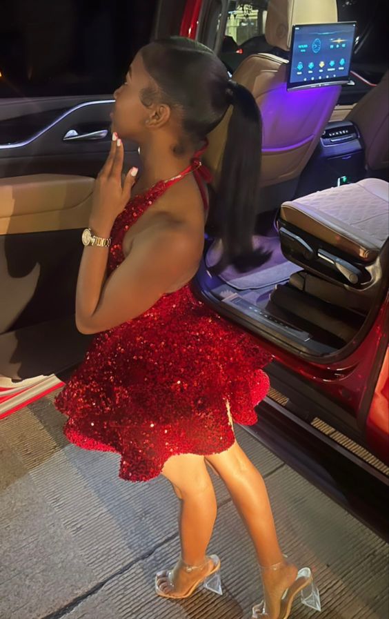 A-line Red Sequins Homecoming Dress,Backless Graduation Dress Y1856 Simplepromdress A-line Red Sequins Homecoming Dress,Backless Graduation Dress Y1856 Simplepromdress