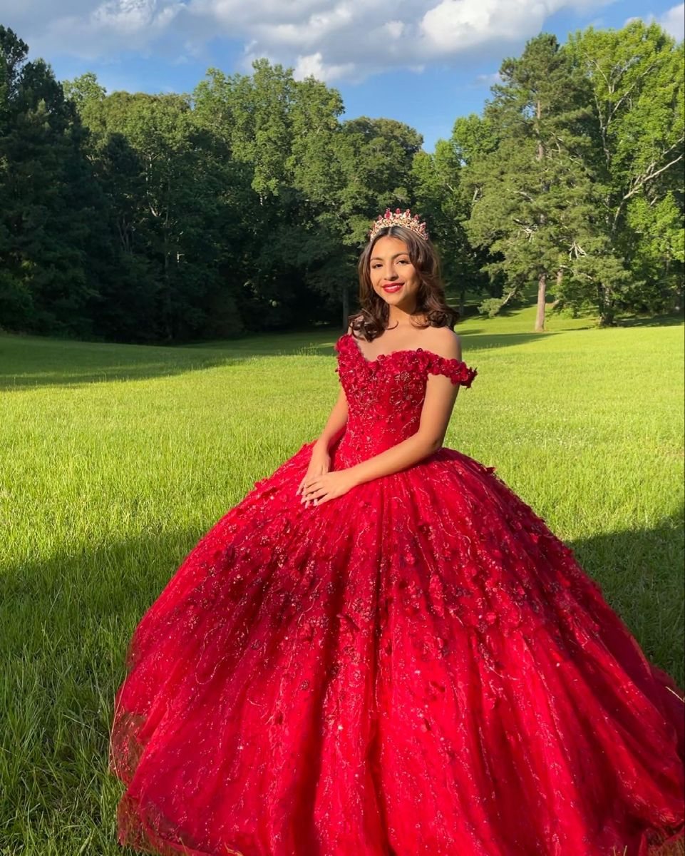 Luxurious Red Quinceanera Dress Red Ball Gown Red Sweet 16 Dress