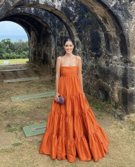 A-line Orange Long Prom Dress,Extravagant Evening Dresses Y2856 Simplepromdress A-line Orange Long Prom Dress,Extravagant Evening Dresses Y2856 Simplepromdress