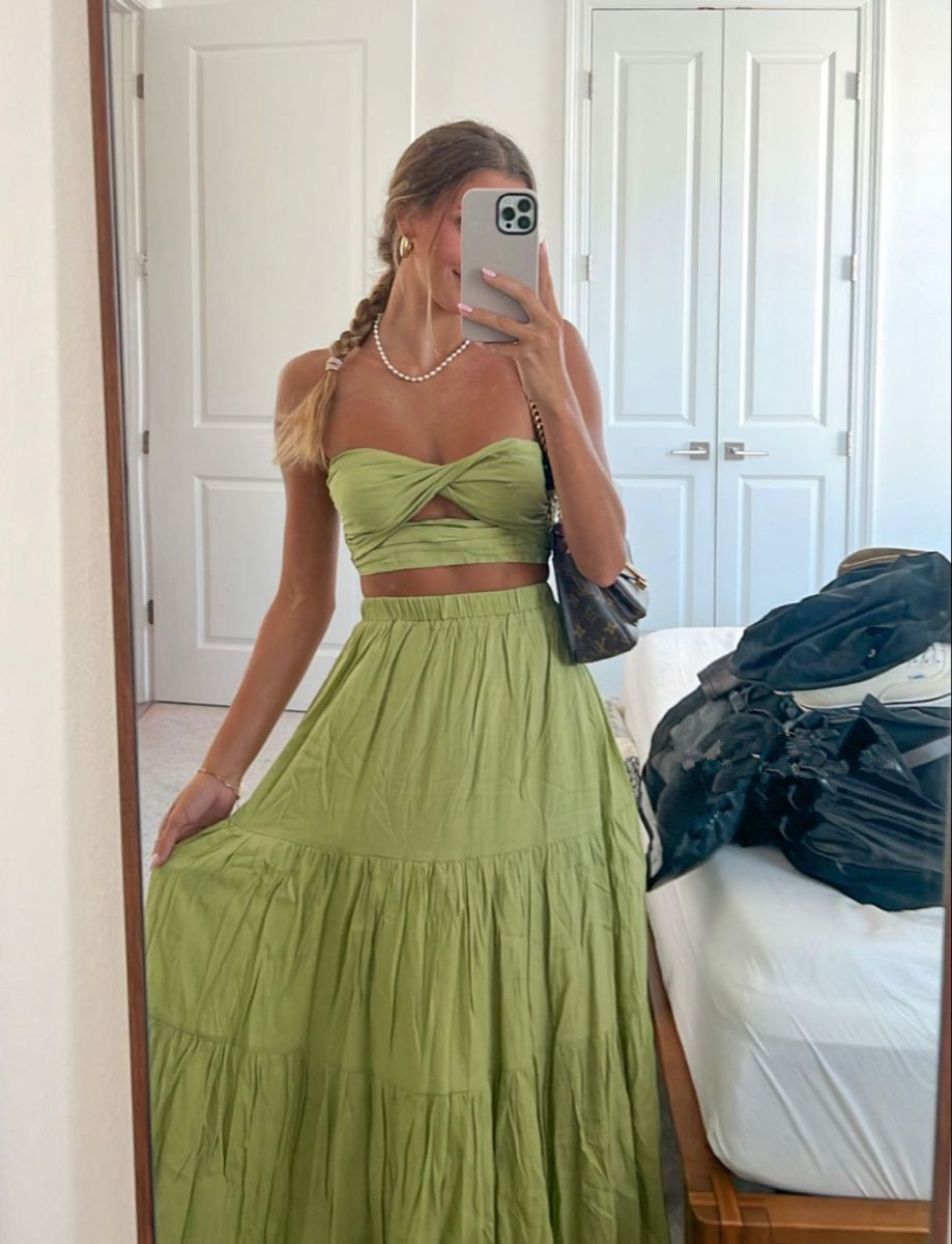 Beach Style Solid Color Two Piece Dress,Sexy Two Piece Prom Dress Y436 Simplepromdress Beach Style Solid Color Two Piece Dress,Sexy Two Piece Prom Dress Y436 Simplepromdress