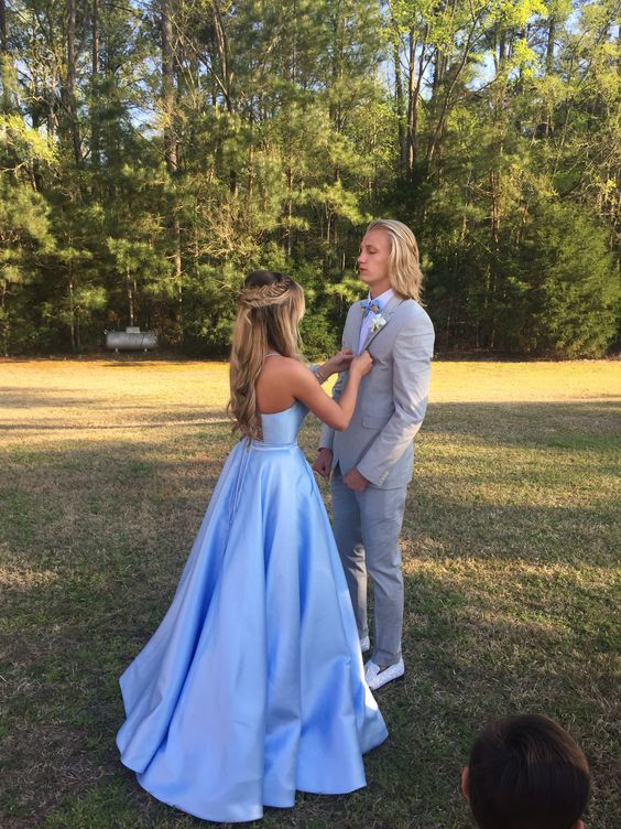 Simple A-line V Neck Prom Dress With Pockets,Graduation Dress Y6753 Simplepromdress Simple A-line V Neck Prom Dress With Pockets,Graduation Dress Y6753 Simplepromdress