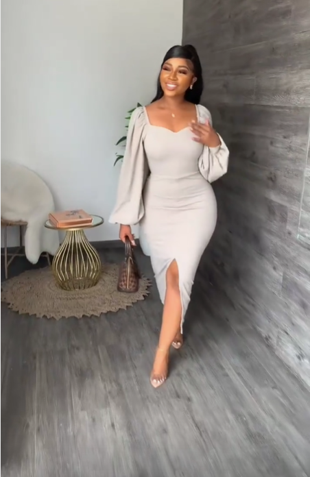 Casual Solid Slit Long Sleeve Dress,Simple Prom Dress Y6406 Simplepromdress Casual Solid Slit Long Sleeve Dress,Simple Prom Dress Y6406 Simplepromdress
