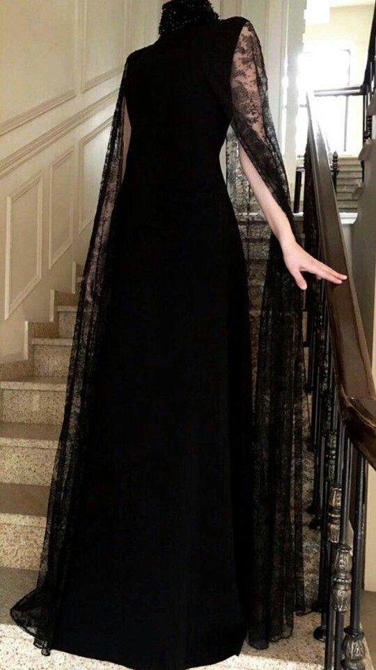 Classy Black Sheath Long Evening Dress,Black Evening Gown Y7144
