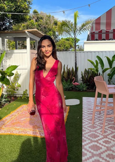 Chic Deep V Neck Sheath Prom Dress,Summer Beach Dress Y4606