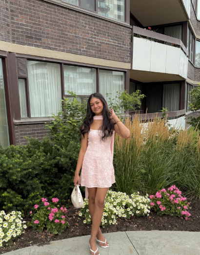 Classy Pink Spaghetti Straps Sequin Appliques Short Homecoming Dress Formal 21st Birthday Outfits With Ribbon SP46