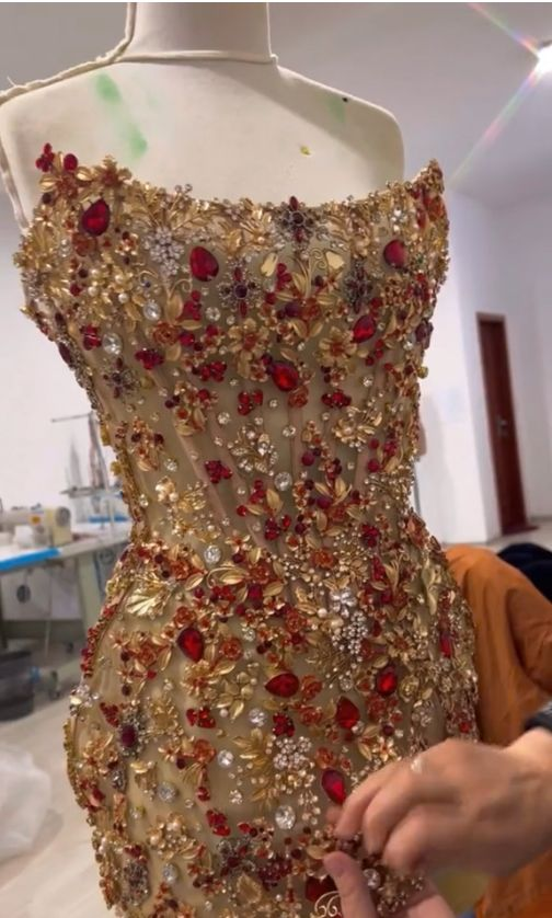 Beautiful Strapless Sequin Beaded Sheath Cocktail Dress Short Graduation Homecoming Dress Y9091