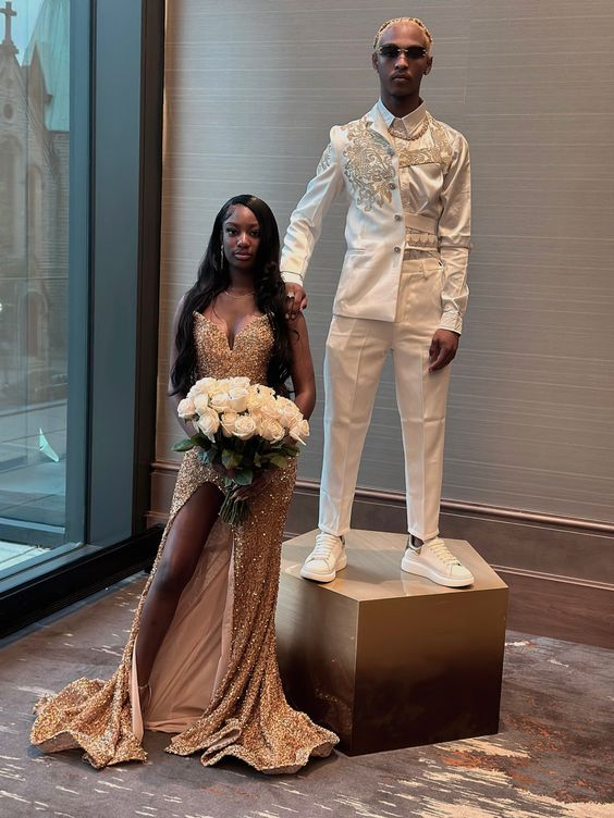 Glitter 2024 split dress