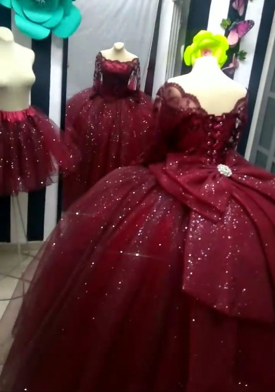 Burgundy Ball Gowns Off the Shoulder Prom Dresses Quinceanera Dresses Simplepromdress Burgundy Ball Gowns Off the Shoulder Prom Dresses Quinceanera Dresses Simplepromdress
