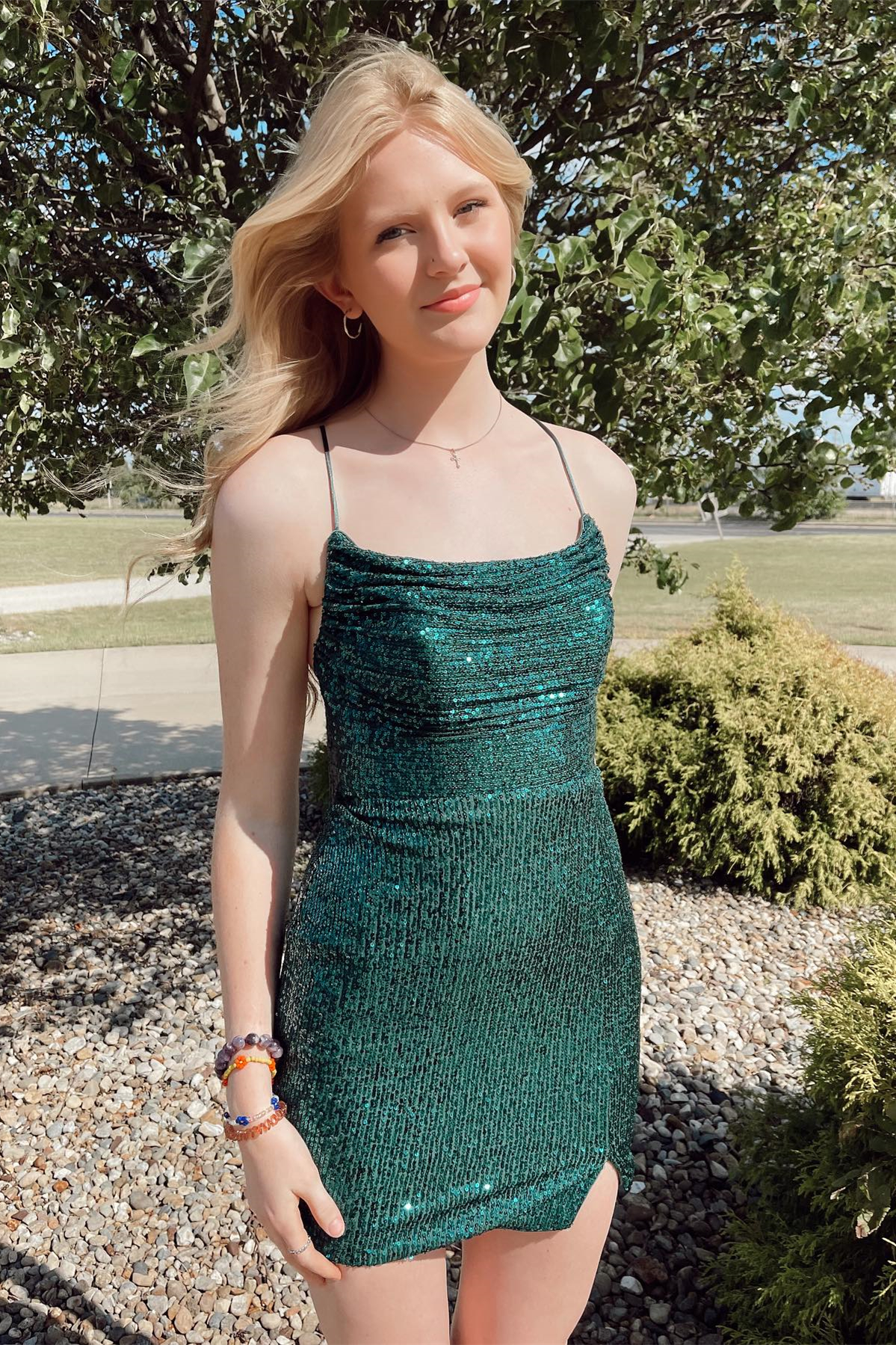 Straps Dark Green Cowl Neck Tight Mini Dress,Dark Green Homecoming Dre Simplepromdress Straps Dark Green Cowl Neck Tight Mini Dress,Dark Green Homecoming Dre Simplepromdress