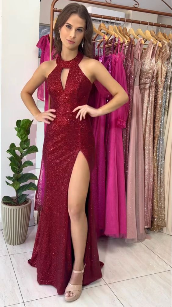 Charming Sheath/Column Prom Dress With Split Y7052