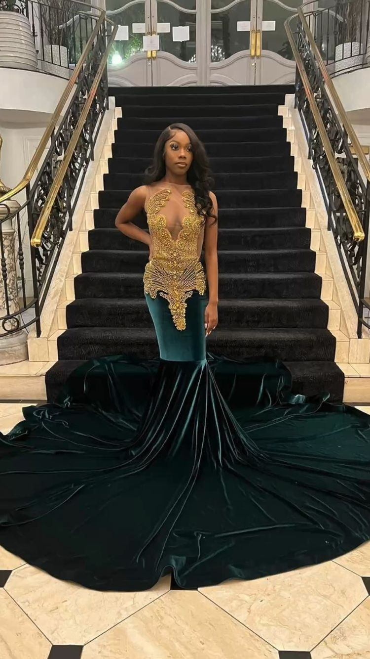Prom girl mermaid dress best sale