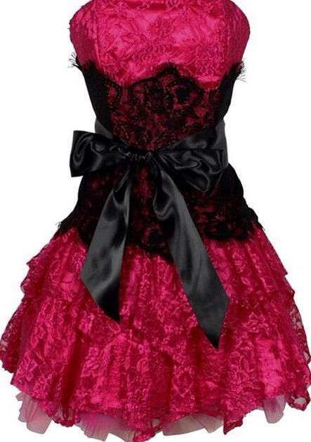 Elegant Strapless Ivory Lace A Line Short Birthday Outfits Formal Homecoming Dress Y9298