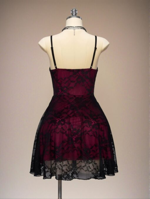 Vintage Spaghetti Straps Satin Lace A Line Short Prom Dress Formal Homecoming Dress Birthday Outfits SP133