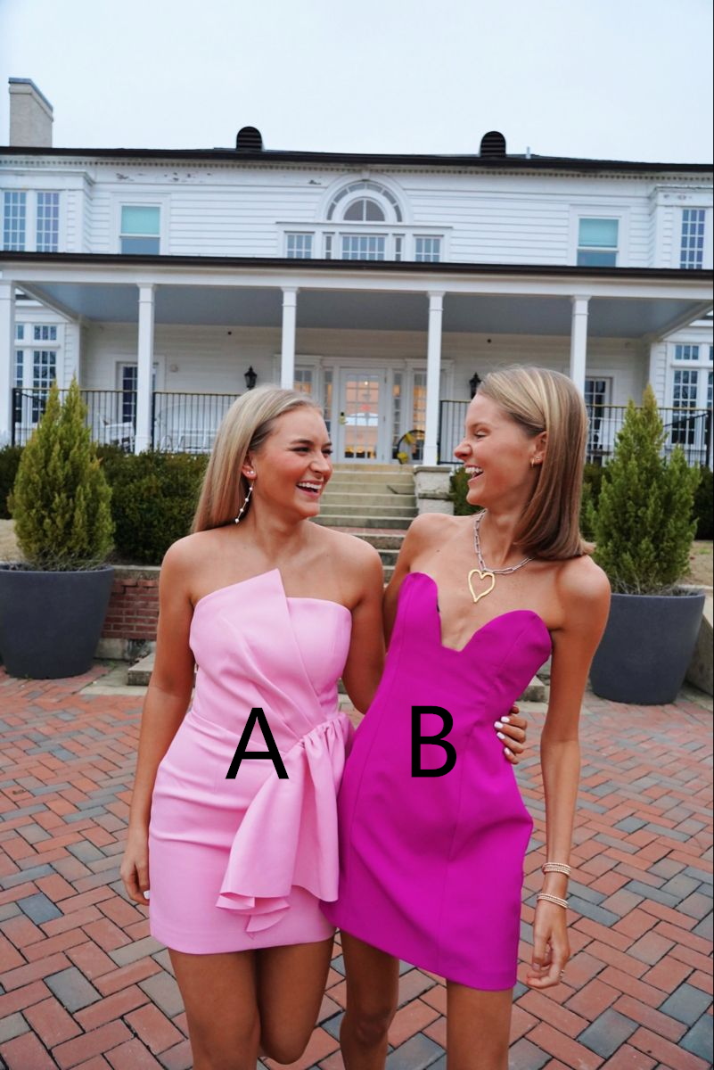 Cute Strapless Homecoming Dress,Pink Homecoming Dress,Y2498 Simplepromdress Cute Strapless Homecoming Dress,Pink Homecoming Dress,Y2498 Simplepromdress