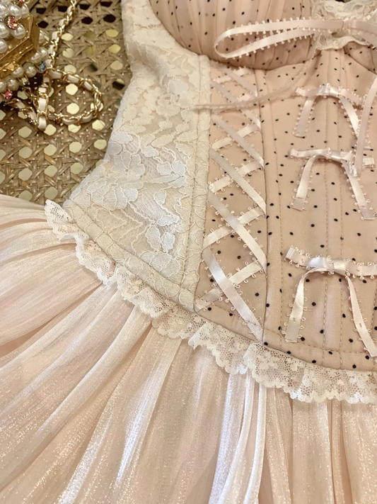 Cute Spaghetti Straps Lace Tulle Short Birthday Outfits Pink Mini 7th Grade Homecoming Dress Two Piece SP2359
