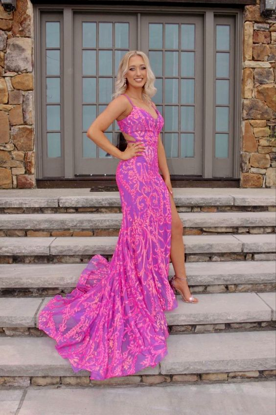 Glitter Mermaid Sleeveless Prom Dress, Senior Prom Gown Y6098 Simplepromdress Glitter Mermaid Sleeveless Prom Dress, Senior Prom Gown Y6098 Simplepromdress