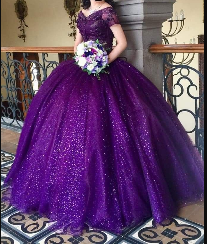 Glitter Off The Shoulder Purple Ball Gown,Purple Quinceanera Dress,Swe Simplepromdress Glitter Off The Shoulder Purple Ball Gown,Purple Quinceanera Dress,Swe Simplepromdress