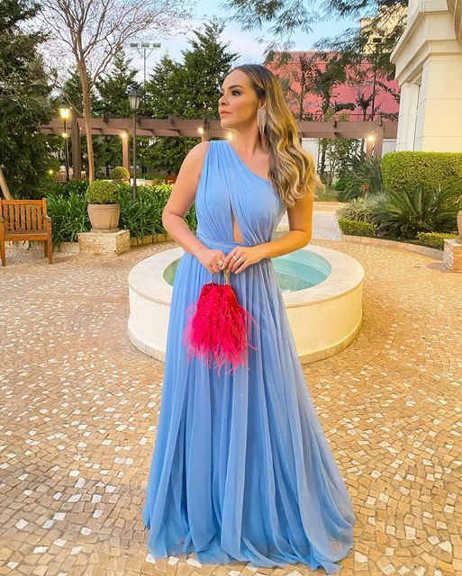 One Shoulder Blue A-line Tulle Prom Dress Y4928 Simplepromdress One Shoulder Blue A-line Tulle Prom Dress Y4928 Simplepromdress