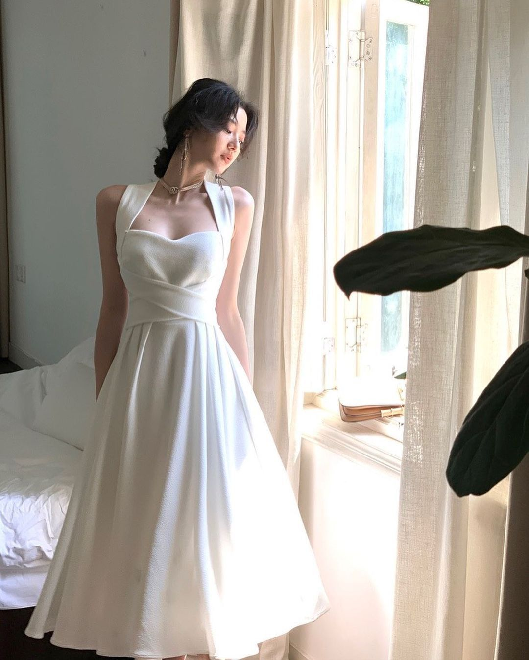 Midi Prom Dress Women Elegant Summer New Fashion Evening Party