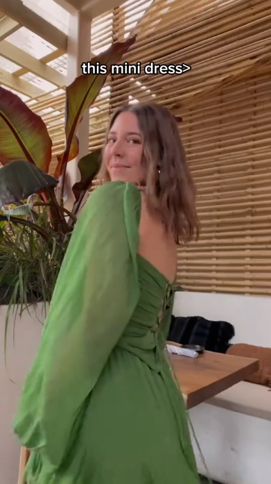 Cute Green Chiffon A Line Short Graduation Homecoming Dress Mini Cocktail Dress Y9461