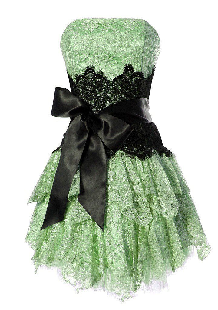 Elegant Strapless Ivory Lace A Line Short Birthday Outfits Formal Homecoming Dress Y9298