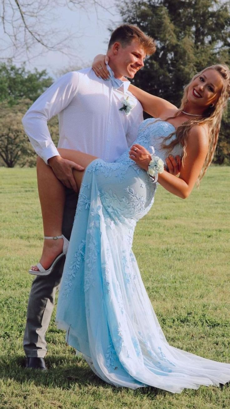 Princess Light Sky blue Formal Dress Lace Appliques Prom Dresses Y5436 Simplepromdress Princess Light Sky blue Formal Dress Lace Appliques Prom Dresses Y5436 Simplepromdress