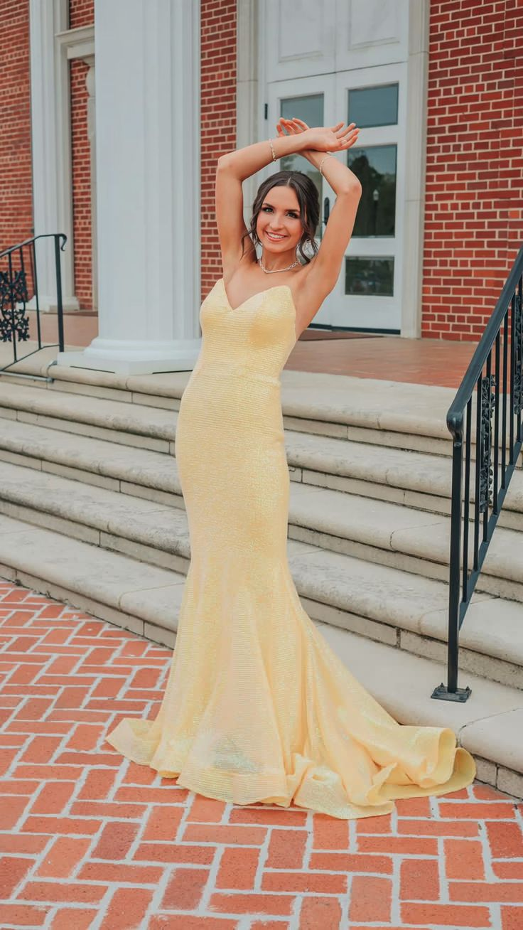 Glitter Sweetheart Neckline Mermaid Prom Dress,Gala Dress Y5416