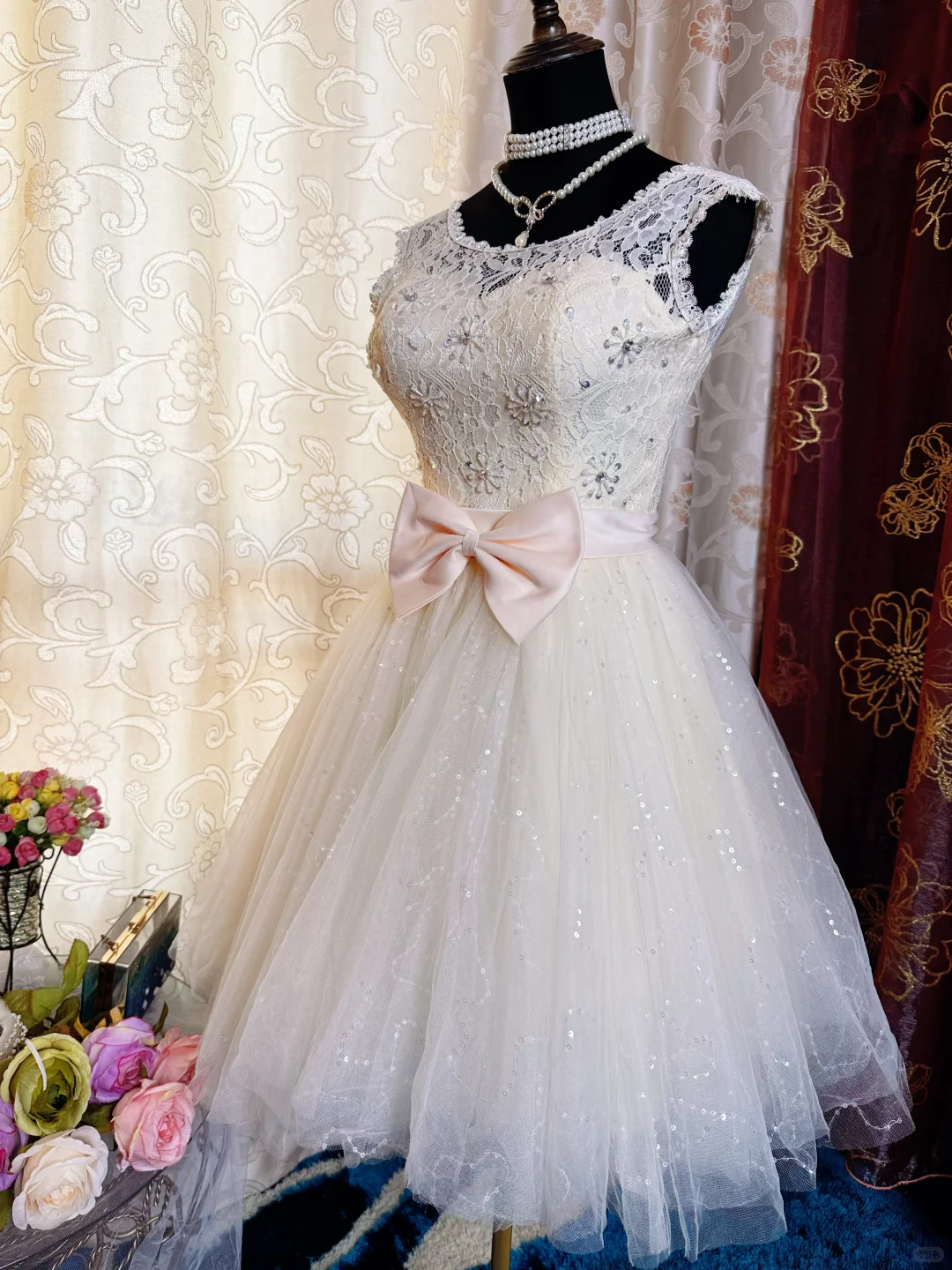 Cute Sleeveless Tulle Lace A Line Short Graduation Homecoming Dress Birthday Outfits SP83