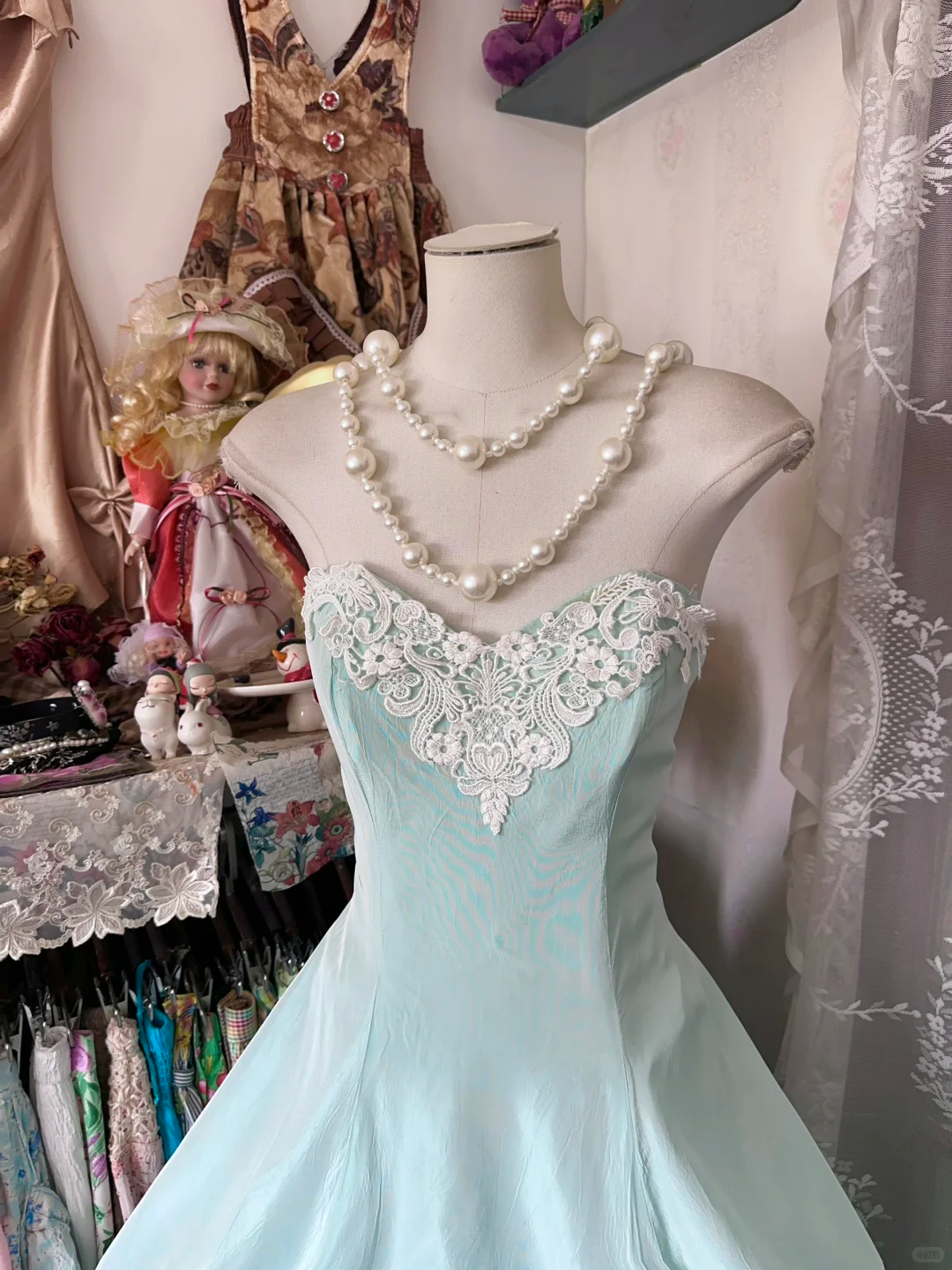 Elegant Strapless Satin Appliques A Line Birthday Outfits Light Green Lihght Dress Y9009