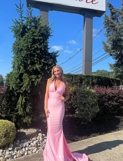 Halter Neck Mermaid Long Prom Dresses Y7392