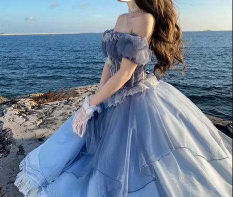 Romantic A-line How-low Prom Dress,Masquerade Dress Y5381