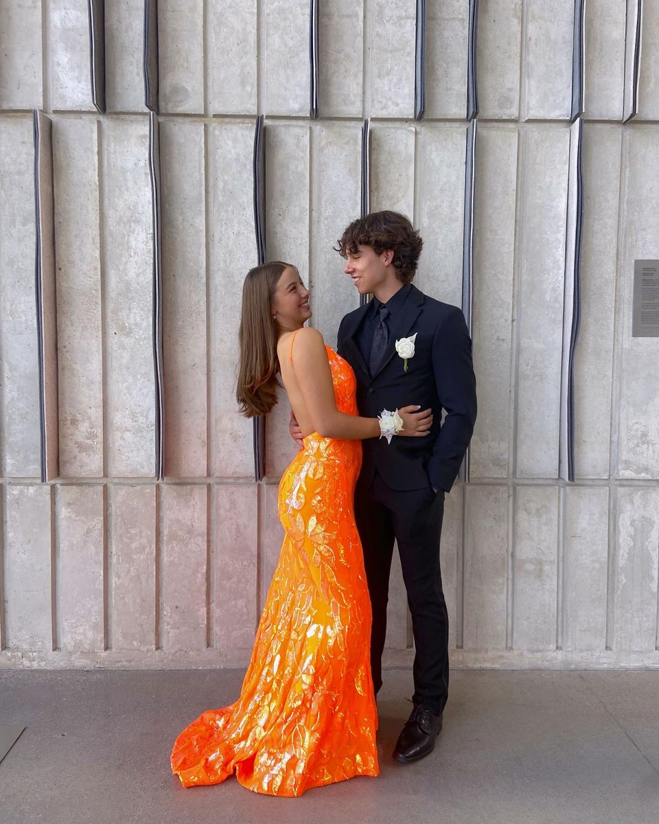 Orange Backless Prom Dress, Orange Mermaid Prom Gown Y2247 Simplepromdress Orange Backless Prom Dress, Orange Mermaid Prom Gown Y2247 Simplepromdress