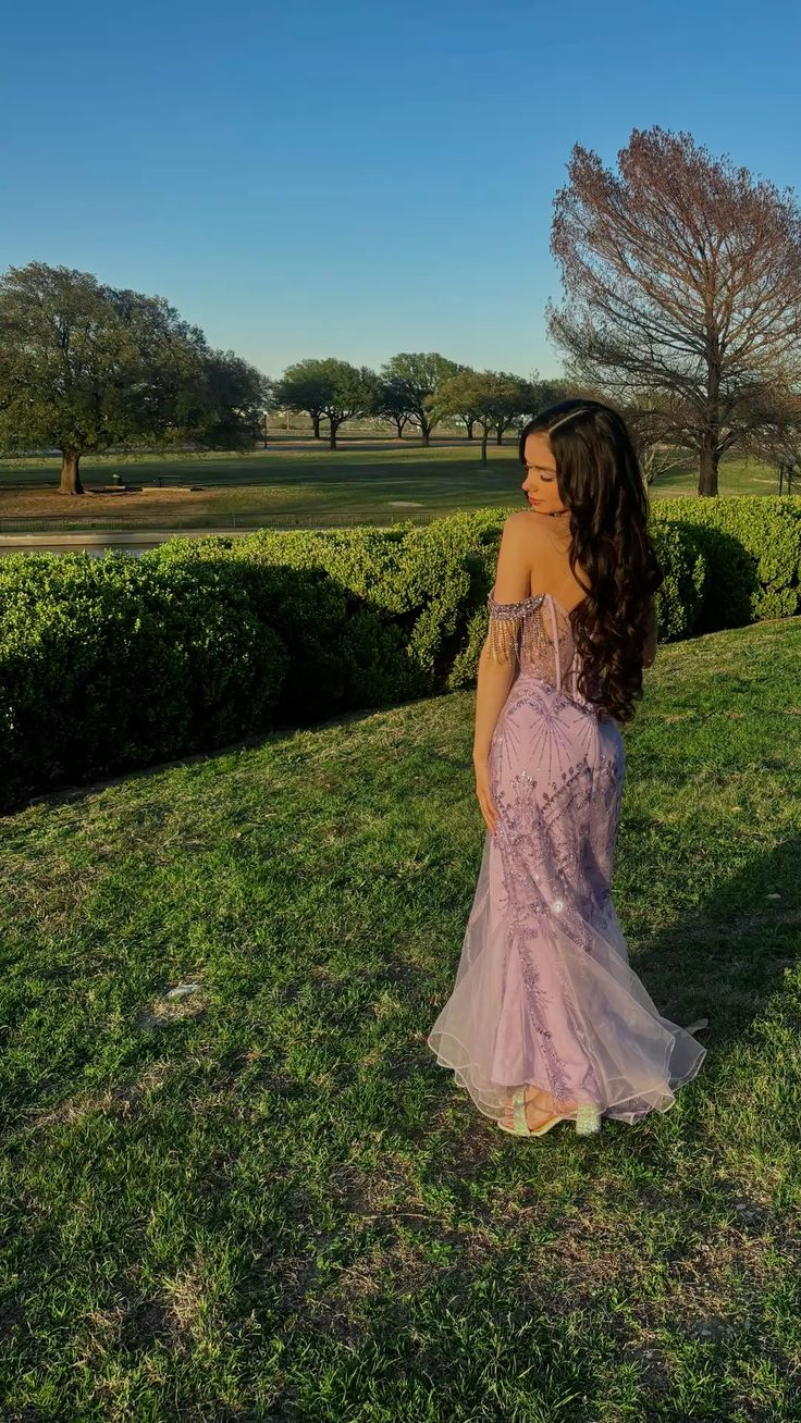 Elegant Off The Shoulder Purple Tulle Sequin Beaded Mermaid Long Wedding Guest Dress Formal Party Dress SP1371