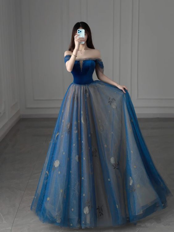 Off The Shoulder A-line Tulle Prom Dress,Princess Dress,Fairy Dress Y6 Simplepromdress Off The Shoulder A-line Tulle Prom Dress,Princess Dress,Fairy Dress Y6 Simplepromdress
