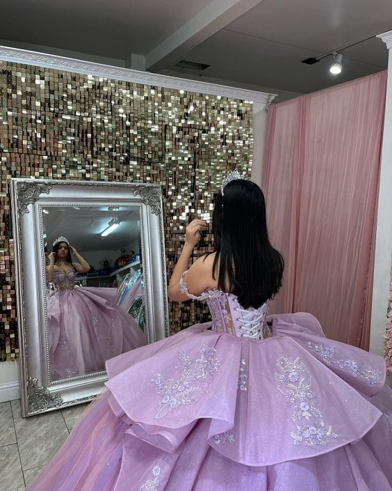 Charming Off The Shoulder Tulle Ball Gown,Sweet 16 Dress Y5657