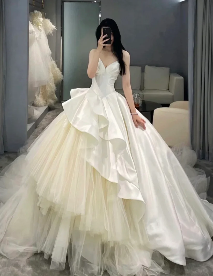 Chic A-line Long Sleeves Wedding Dress,Bridal Gown Y6789 Simplepromdress Chic A-line Long Sleeves Wedding Dress,Bridal Gown Y6789 Simplepromdress