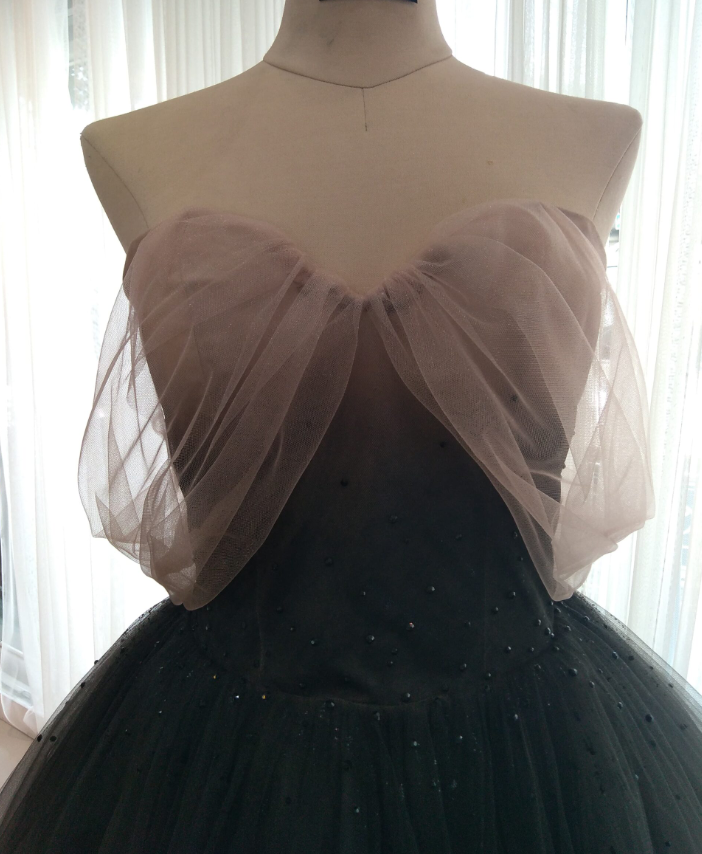 ombre prom dresses, ball gown, off shoulder prom dresses, bridal party dresses, formal dresses long Y1818
