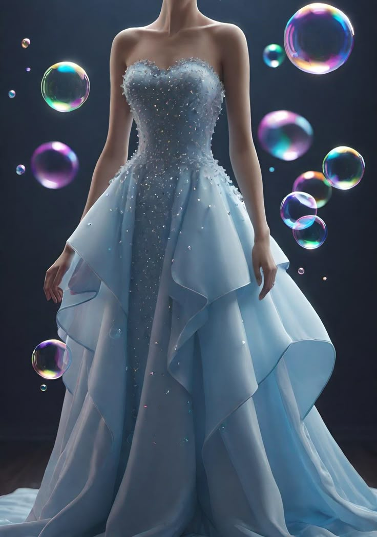 Elegant Strapless Blue Chiffon Beaded Evening Dress,Formal Mermaid Prom Dress Y8338