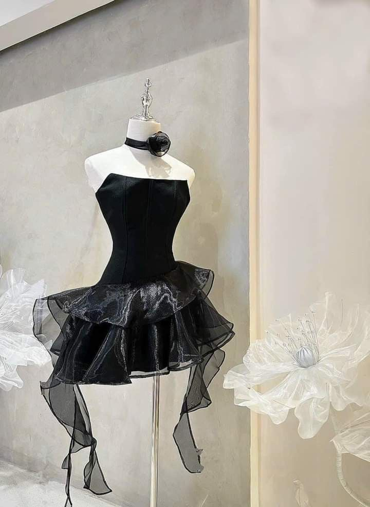 Black Strapless Homecoming Dress Cocktail Dress Y2689 Simplepromdress Black Strapless Homecoming Dress Cocktail Dress Y2689 Simplepromdress