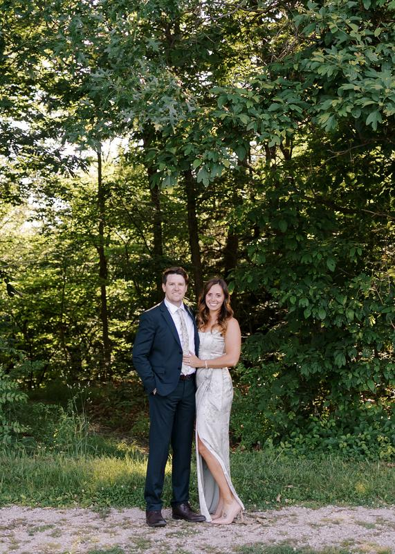 Fuchsia Printed Corset Front-Slit Satin Prom Dress Formal Evening Dress Y8458