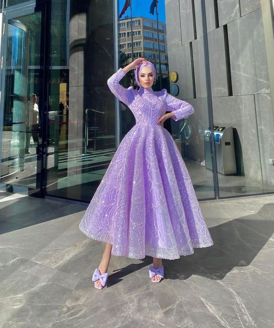 Modest Purple A-line Prom Dress,Muslim Dress Y7005 Simplepromdress Modest Purple A-line Prom Dress,Muslim Dress Y7005 Simplepromdress