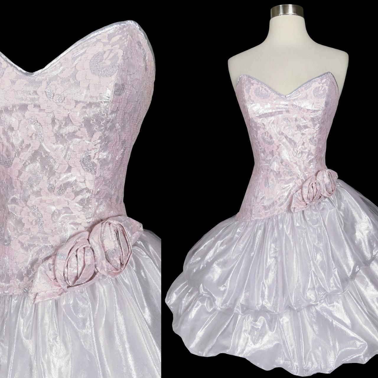 Vintage Light Pink V Neck Strapless Short Birthday Party Dress A Line Homecoming Dress Y9089