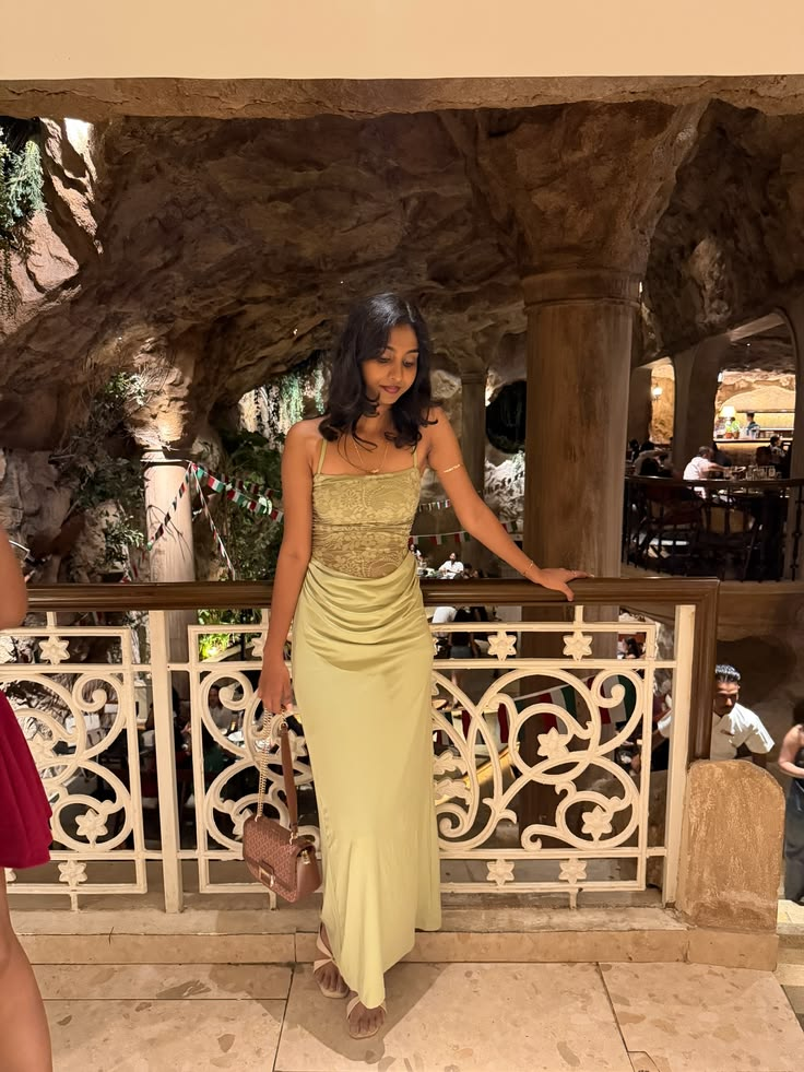 Pretty Green Lace Satin Sheath Long Prom Dress Birthday Evening Dress SP3938
