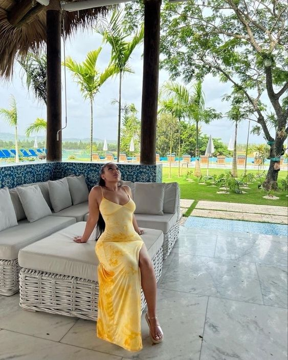 Sexy Yellow Tight Long Prom Dress, Vacation Dress Y4671 – Simplepromdress Sexy Yellow Tight Long Prom Dress, Vacation Dress Y4671 – Simplepromdress